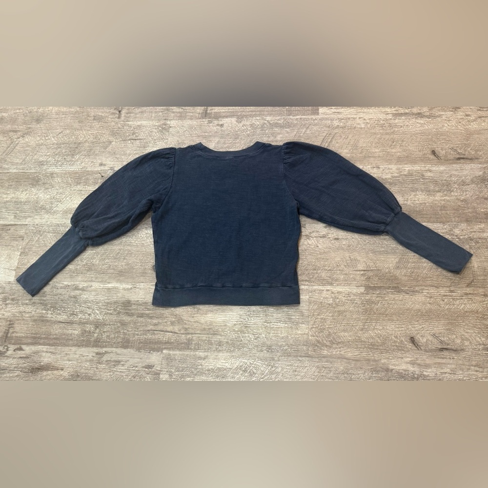 Apiece Apart Denim Blue Cotton Top - Picture 8 of 8